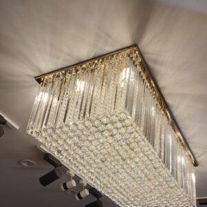 rectangular crystal chandelier