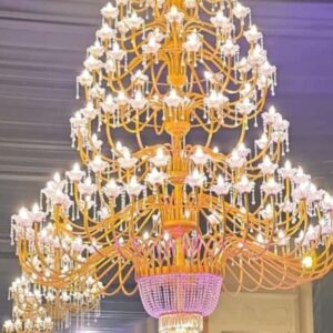 multi-tier banquet crystal chandelier